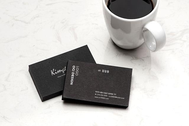 명함제작 업체 카페쿠폰 금박 소량 명함만들기 예쁜 부동산 명암 비코팅지 100매